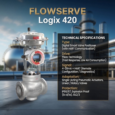 Tedarikçi ASCO 210 8220 8262 8263 Serisi Solenoid Valf Flowserve Logix 420 LCD Ekranlı Dijital HART Valf Konumlandırıcı