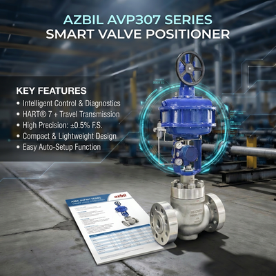 Azbil AVP307 Dijital HART Elektro Pnömatik Kontrol Valf Yerleştiricisi F-isher 67C 67D Filtre Düzenleyici Valf