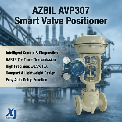 Stock Azbil AVP307 Dijital Elektropneumatik HART Kontrol Valf Yerleştiricisi Solenoid Pilot Valf Pneumatik Kontrol Valf