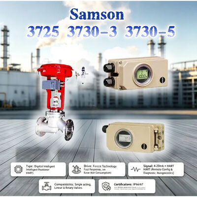 Yeni Samson 3725 3730-3 3730-5 Yüksek Hassasiyetli Elektro Pnömatik Valf Konumlandırıcı Endüstriyel Buhar Kontrol Vanası
