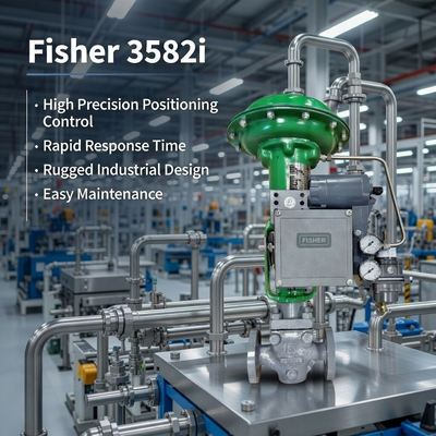 Orijinal E-merson F-isher 3582i 582i dönüştürücü 4-20mA ile Elektropneumatik Valf Yerleştiricisi