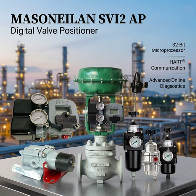Tedarikçi Masoneilan 78-40 SVI2 AP Akıllı Dijital Vana Konumlandırıcı Tissin Hava Filtresi Regülatörü OEM Kontrol Vanası Stok