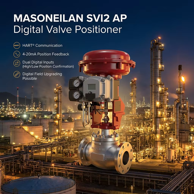 Masoneilan SVI2 AP Akıllı Dijital Valf Denetleyicisi Kontrol Valf Yerleştiricisi Çin CHUNHUI Kontroller Solenoid Valf Tedarikçisi