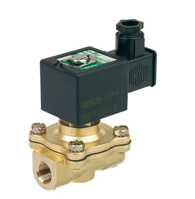 ASCO 210 Serisi 2 Way Brass Solenoid Valve Pilot Normal Kapalı Su Hava Gaz Akışkan Kontrolü