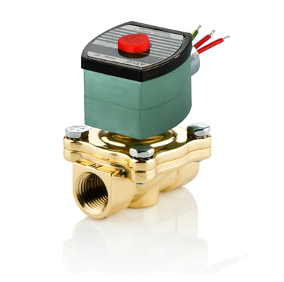 ASCO 210 Serisi 2 Way Brass Solenoid Valve Pilot Normal Kapalı Su Hava Gaz Akışkan Kontrolü