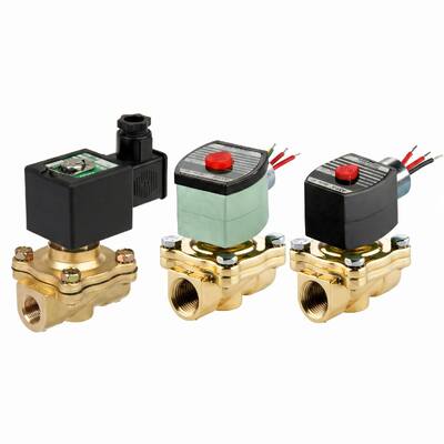 ASCO 210 Serisi 2 Way Brass Solenoid Valve Pilot Normal Kapalı Su Hava Gaz Akışkan Kontrolü