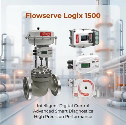 Flowserve Logix 1500 Akıllı HART Protokolü Dijital Valf Konumlandırıcı Akış Kontrolü Yağ Kimya Endüstrisi