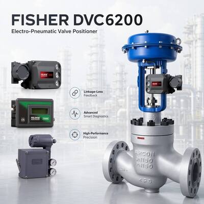 Yeni OEM F-isher Butterfly Pnömatik Kontrol Valfi ve DVC6200 Valf Yerleştiricisi