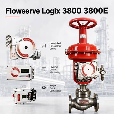 Flowserve Logix 3800 3800E Dijital Valf Konumlandırıcı Güvenilir Kontrol Valf Parçaları stokta