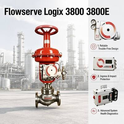 Yüksek hassasiyetli akış servisi Logix 3800 3800E Dijital Valf Konumlandırıcı Güvenilir Kontrol Valf Parçaları stokta