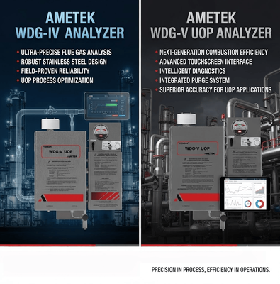 Ametek WDG-IV UOP Analizörü Zirkonya Oksijen Ölçümü Süreç Gaz Analizörü Endüstriyel Süreç Analizörü