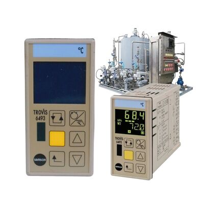 SAMSON TROVIS 6493 Elektronik Süreç Denetleyicisi Dijital PID Panel Mount Kompakt Denetleyicisi