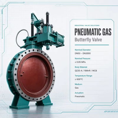 Çin OEM Pnömatik Gaz Kelebek Valfi Metallürjik Gaz Boru hattı Yüksek fırın Endüstriyel Kelebek Valfi