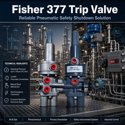 Fi-sher 377 Pnömatik Basınç Açma Valfi Kontrol Valfi Güvenlik Cihazı Valfi Açma Valfi