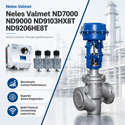 Petrokimya Petrol Gaz Endüstrisi için Orijinal Neles Valmet ND7000 ND9000 ND9103HX8T ND9206HE8T Akıllı Pnömatik Dijital Valf Konumlandırıcı Kontrol Cihazı