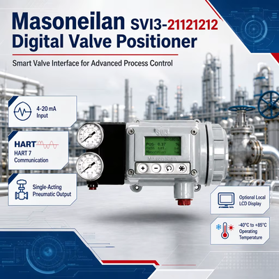 Orijinal IP66 Masoneilan SVI3-21121212 SVI3-21121112 Dijital HART Elektro Pnömatik Akıllı Valf Yerleştiricisi