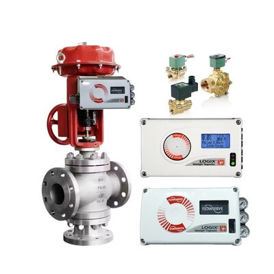 Flowserve Logix 520MD Dijital HART Elektro Pnömatik Akıllı Valf Kontrol Cihazı Kontrol Valfi Konumlandırıcı Asco Solenoid Valfli