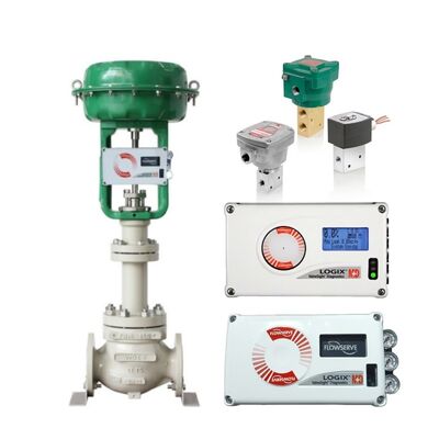 Flowserve Vana Kontrol Cihazı Pnömatik Aktüatör Vana Konumlandırıcı Flowserve Logix 520MD Asco 327 Solenoid Vanalar