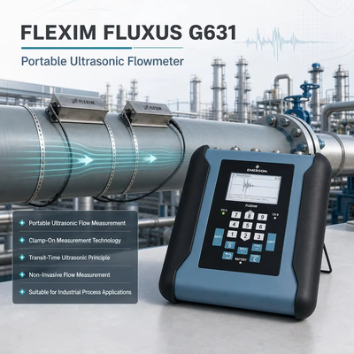 Flexim FLUXUS G631 Kaçak Tespit Cihazı Taşınabilir Girişimsel Olmayan Kelepçeli Ultrasonik Akış Ölçer