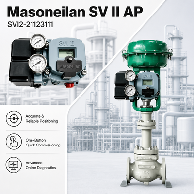 Masoneilan SVI II AP Dijital Valf Konumlandırıcı SVI2 21123111 HART Akıllı Konumlandırıcı 4-20mA