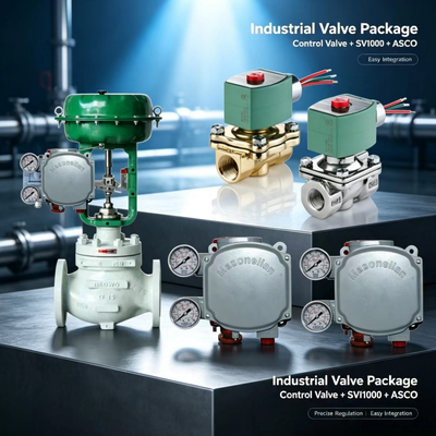 Masoneilan SVi1000 Dijital Valf Konumlandırıcı 4-20mA ASCO Solenoid Valfi ile HART Pnömatik Kontrol