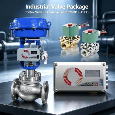 Flowserve Logix 520MD Akıllı Dijital Konumlandırıcı ASCO Solenoid Valfli HART Pnömatik Kontrol
