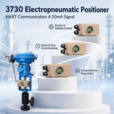 3730 akıllı elektropneumatik konumlandırıcı HART 4 20mA otomatik kalibrasyon kontrol valf teşhisleri
