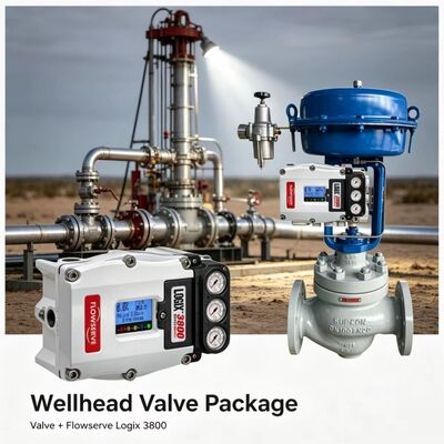 Flowserve Logix 3800 Dijital Konumlandırıcı ASCO Solenoid Valf Hassas Kontrol Paketi ile