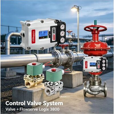 Flowserve Logix 3800 Dijital Konumlandırıcı ASCO Solenoid Valf Hassas Kontrol Paketi ile