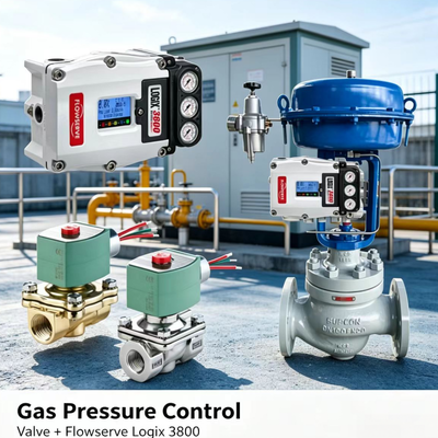 Flowserve Logix 3800 Dijital Konumlandırıcı ASCO Solenoid Valf Hassas Kontrol Paketi ile