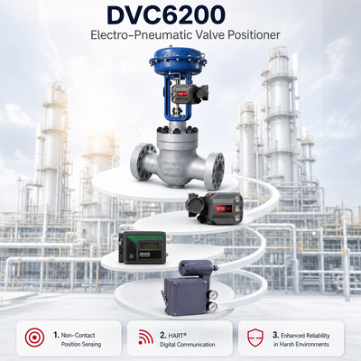 FIELDVUE DVC6200 Akıllı Valf Konumlandırıcısı 4 20mA IP66 Dijital Valf Denetleyicisi