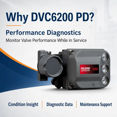 Performans Teşhisli Stok DVC6200 PD Dijital Akıllı Valf Konumlandırıcı