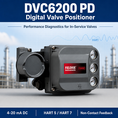Performans Teşhisli Stok DVC6200 PD Dijital Akıllı Valf Konumlandırıcı