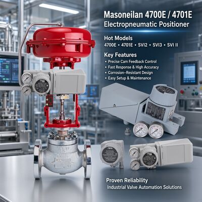 Yeni Orijinal Masoneilan 4700P / 4700E Analog Valf Pozisyoner Masoneilan 35002 87/88 Serisi