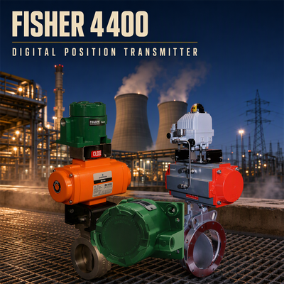 Fisher FIELDVUE 4400 Dijital Valf Konum Vericisi, Temassız Algılama, SIL 2 Uyumlu ve HART 7 İletişimli