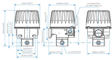 Model 4411 Kontrol Vanası İçin Elektro Pnömatik Dönüştürücü Patlamaya Dayanıklı
