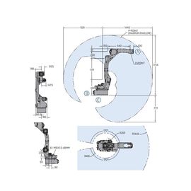 Yaskawa Motoman AR1440 6-axis ark kaynak robotu YRC1000 Robot Controller ile hızlı ve doğru performans sağlar