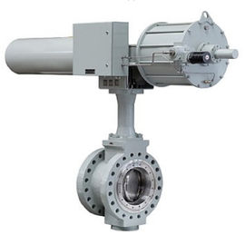 Boyut DN 80 - DN 2000 Pnömatik Kelebek Kontrol Vanası Alaşım / Çelik Malzeme