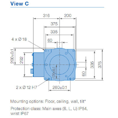 2.0KVA Kol Kaynağı 2010mm 6 Eksenli Yaskawa Robot Kolu