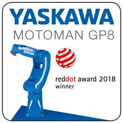 1.0KVA 727mm 8kg Taşıma Yükü Yaskawa 6 Eksenli Robot Kol
