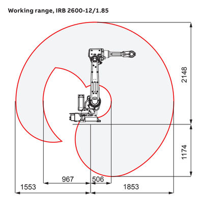 ABB IRB 2600 6 Eksenli Endüstriyel Robot Kolu, Otomatik Kaynak Robotu
