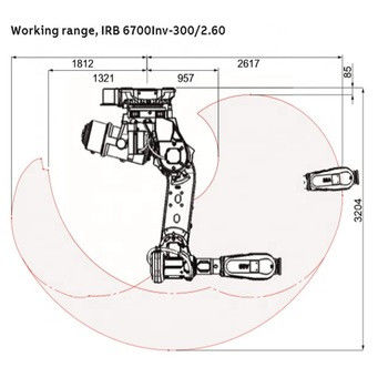 ABB IRB 140 hızlı yanıt veren küçük endüstriyel robot kolu 6 eksenli robot kolu tamamen uygulama Temizleme / Püskürtme robotu