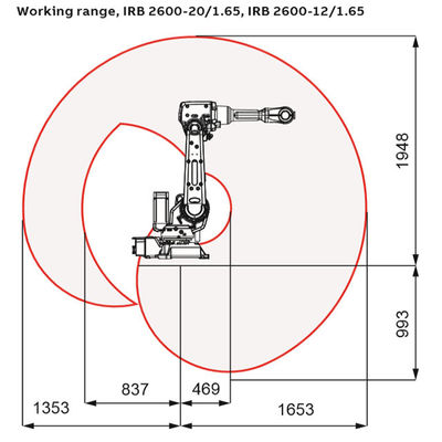 ABB Ark Kaynak Robotu IRB 2600 Mig / Tig Robot Kolu İçin Yaygın Endüstriyel Uygulama