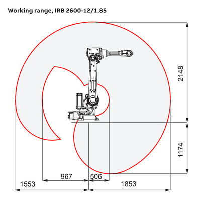 ABB IRB2600 6 Eksenli Endüstriyel Robot Kol Otomatik Kaynak Robotu