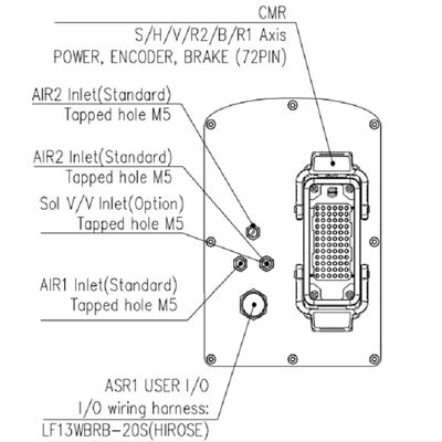 HH8 Payload 8kg Reach 832mm 6 Eksen Yüksek Doğruluk Yüksek Hızlı Montaj Makinesi Malzeme Taşıma Robotu