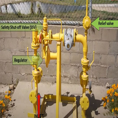 63EG Tahliye Vanası veya Geri Basınç Regülatörü Gaz Skid Doğal Gaz Endüstrisi Güç Aleti Seti İçin Kapsamlı Çözümler