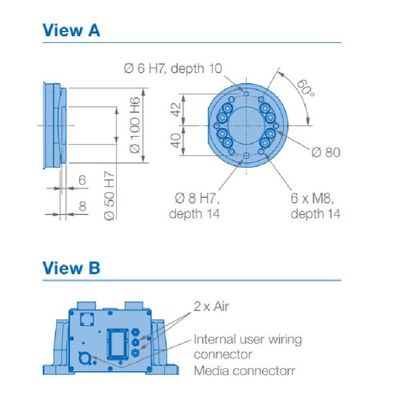 Malzeme Taşıma için 6 Eksenli Robot kolu GP50 Yük 50kg Ulaşmak 2061mm