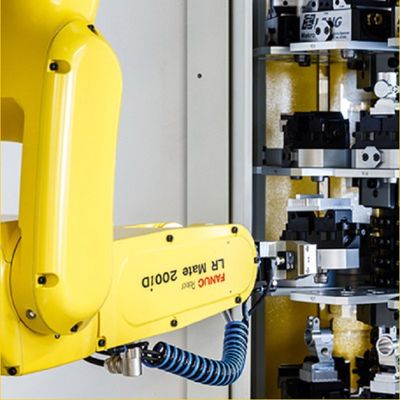 Yük 7kg Erişim 717mm LR Mate 200iD Robot Kolunu Al ve Yerleştir