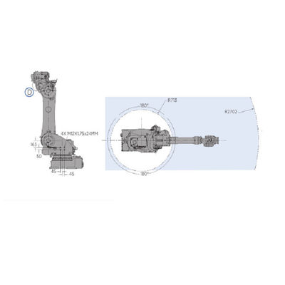 Döküm Makinesi İçin 180KG Yüklü Endüstriyel Robotlu MOTOMAN GP180 Taşıma Robotu
