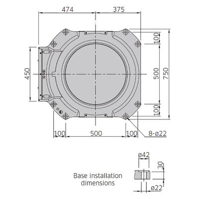 CP500L Yük 500kg Erişim 3255mm 4 Eksen Yüksek Hızlı Paletleme Robotu